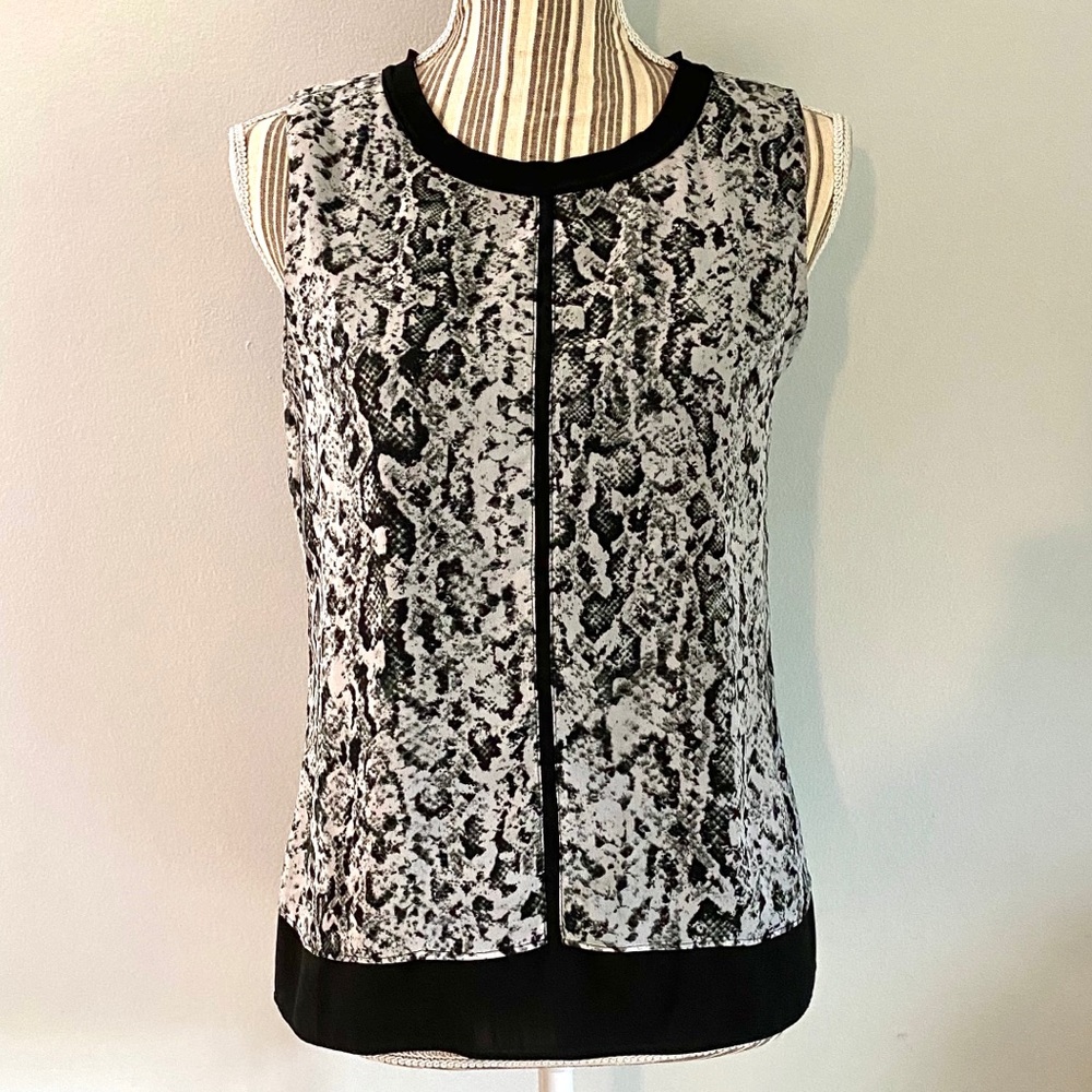 LIQUIDATING Calvin Klein Animal print Blouse